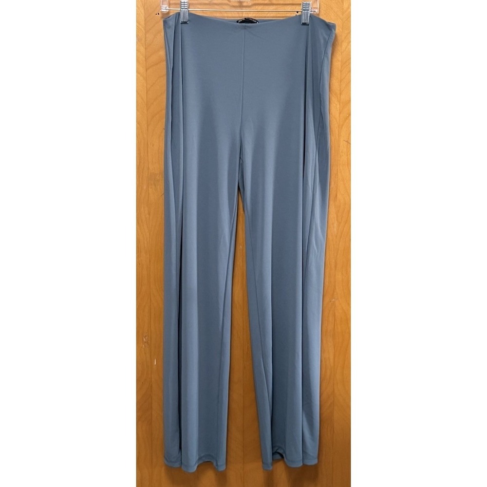 Zara Wide Leg Flowy Palazzo Pants High Waist Elastic‎ Pull On  Sage Green Sz L